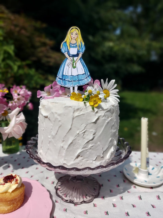 Alice ~Wooden Cake Topper