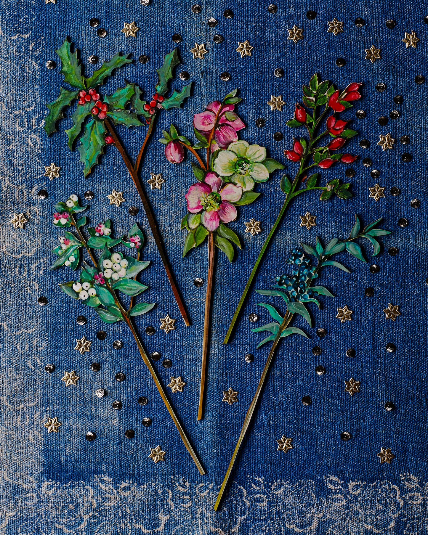 Hellebore Wooden Single Stem