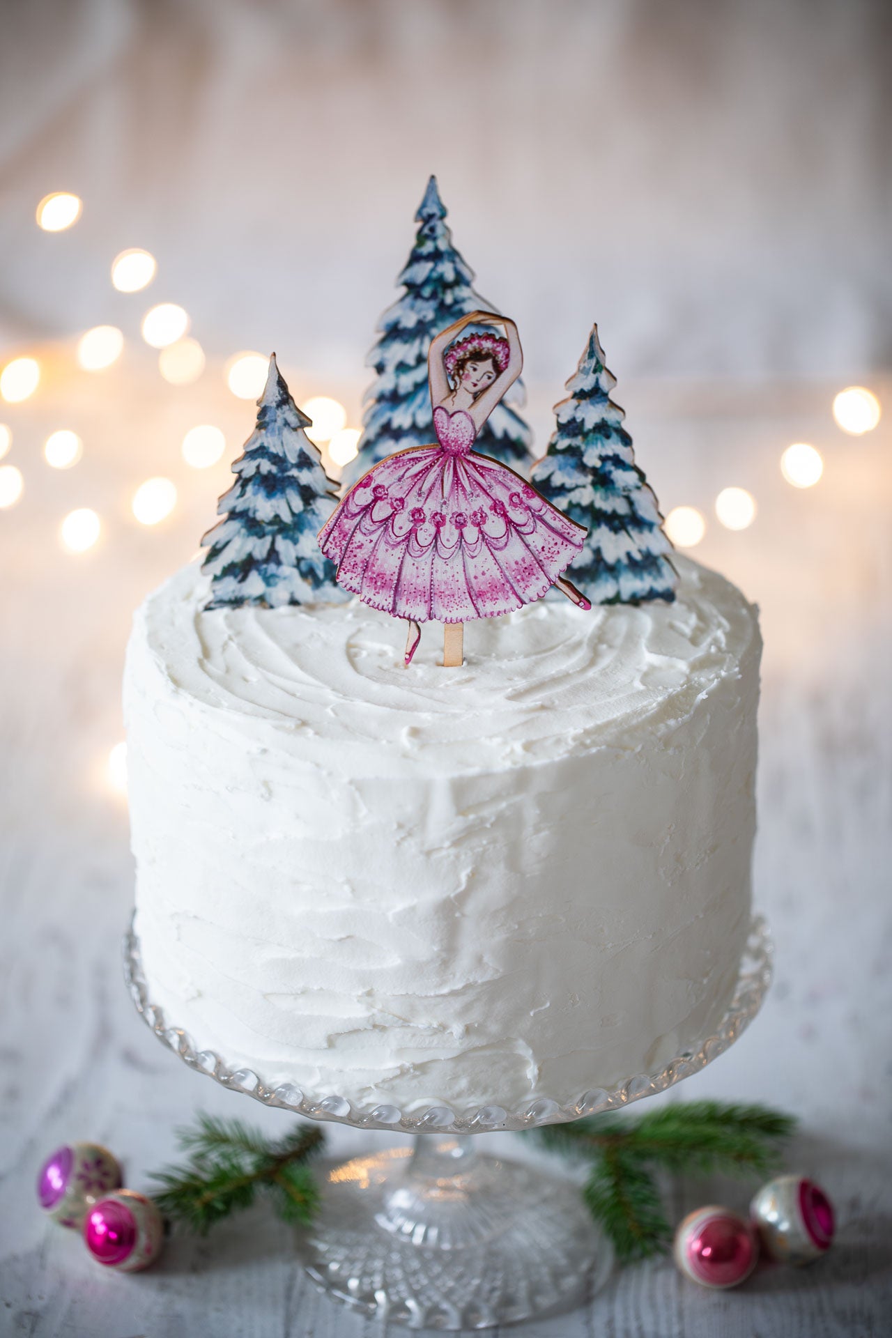 Sugarplum Fairy - Wooden Cake Topper
