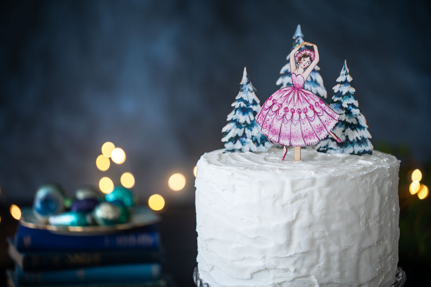 Sugarplum Fairy - Wooden Cake Topper