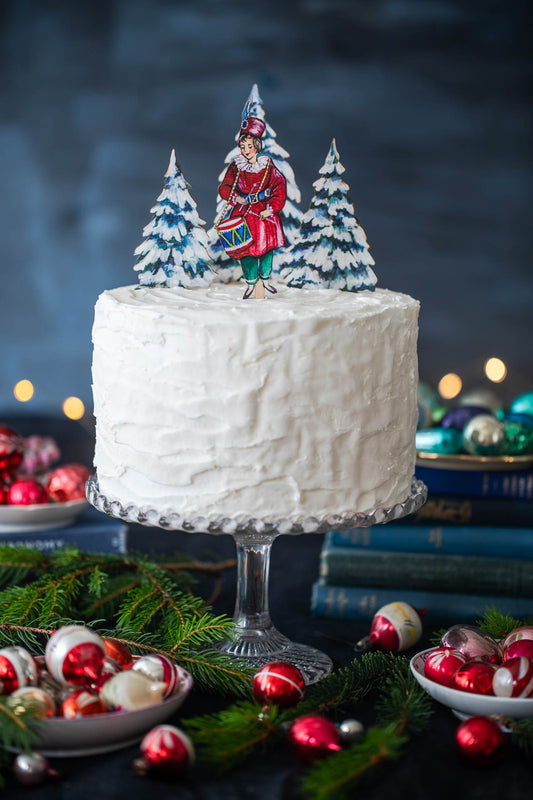 Little Drummer Boy ~ Wooden Christmas Cake Topper