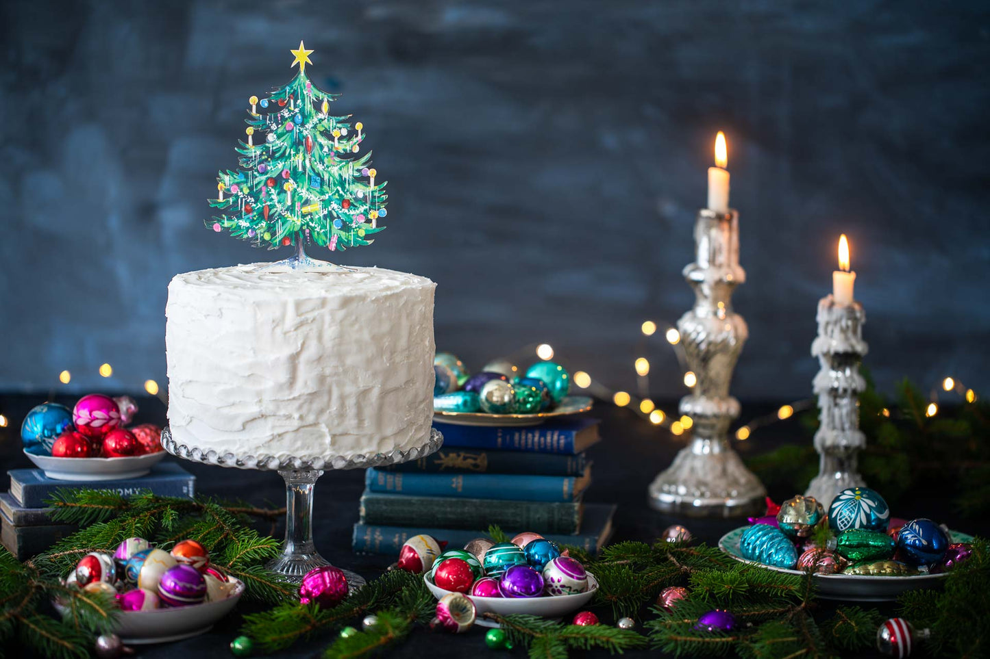 The Little Christmas Tree ~ Wooden Cake Topper
