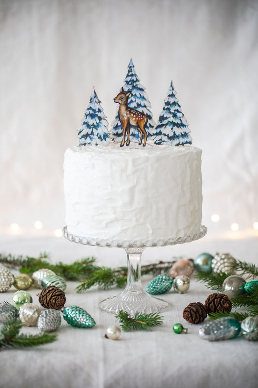 Fawn ~ Wooden Cake Topper