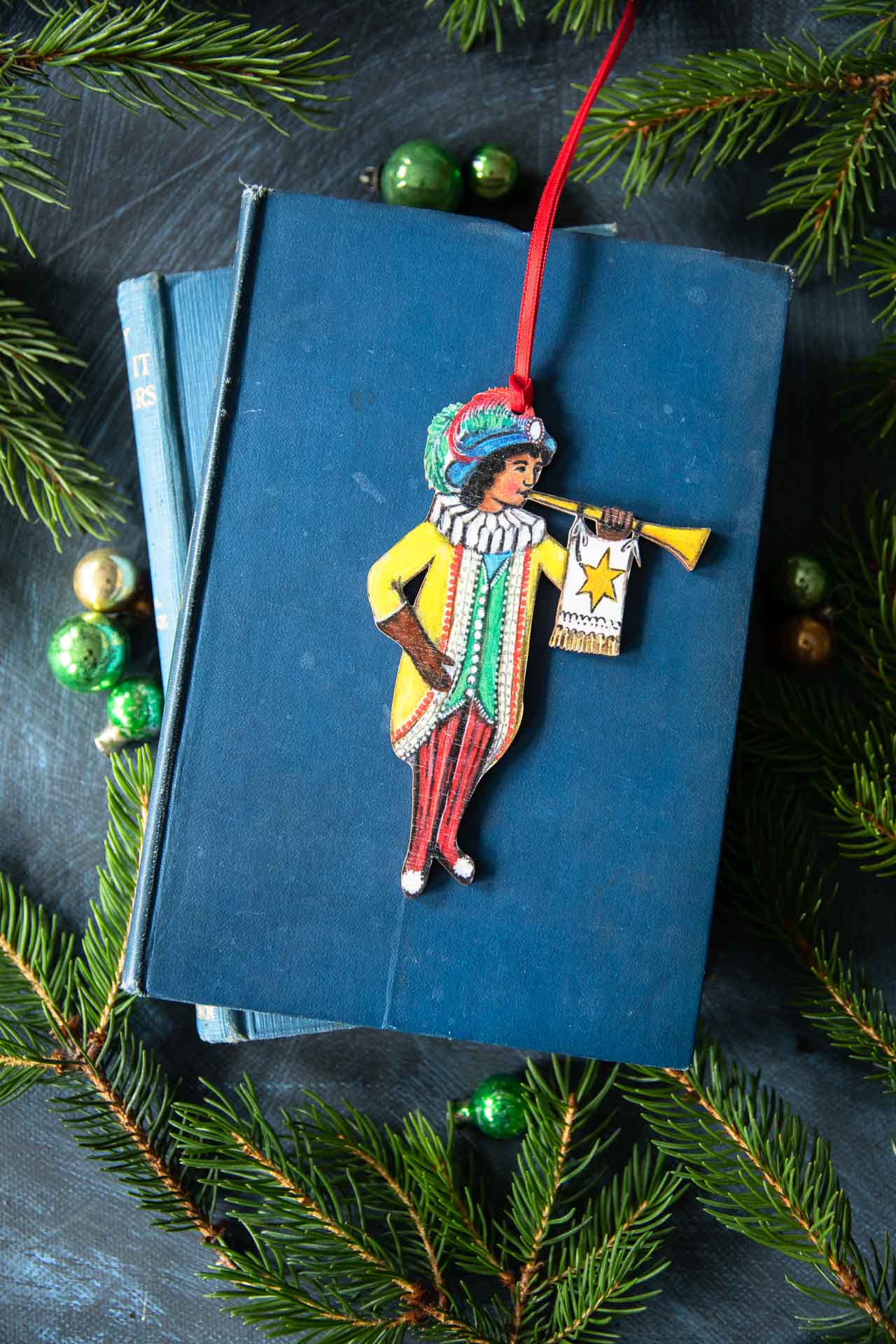 12 Days of Christmas ~ 11 Pipers Piping ~ Hanging Wooden Decoration