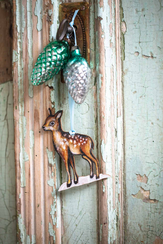 Fawn ~ Hanging Wooden Decoration