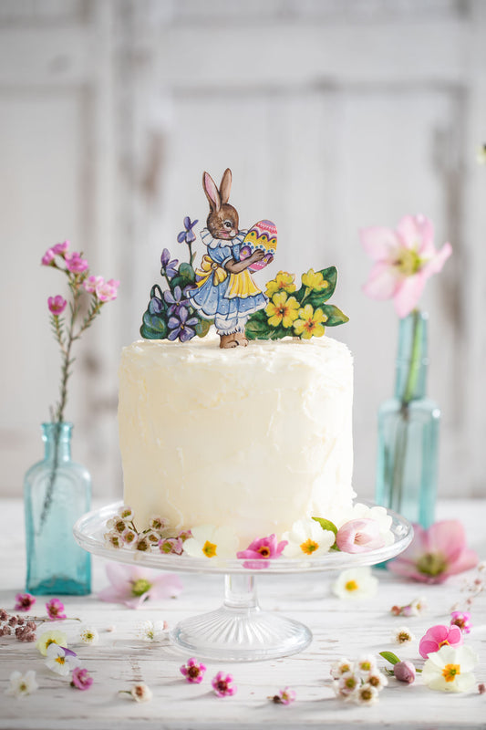The Easter Bunny ~ Wooden Cake Topper