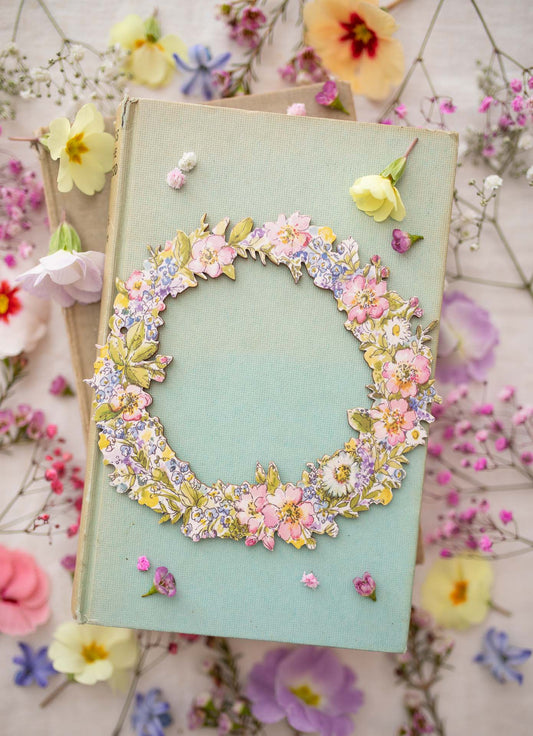 Flowers of the Meadow ~ Hanging Wooden Garland