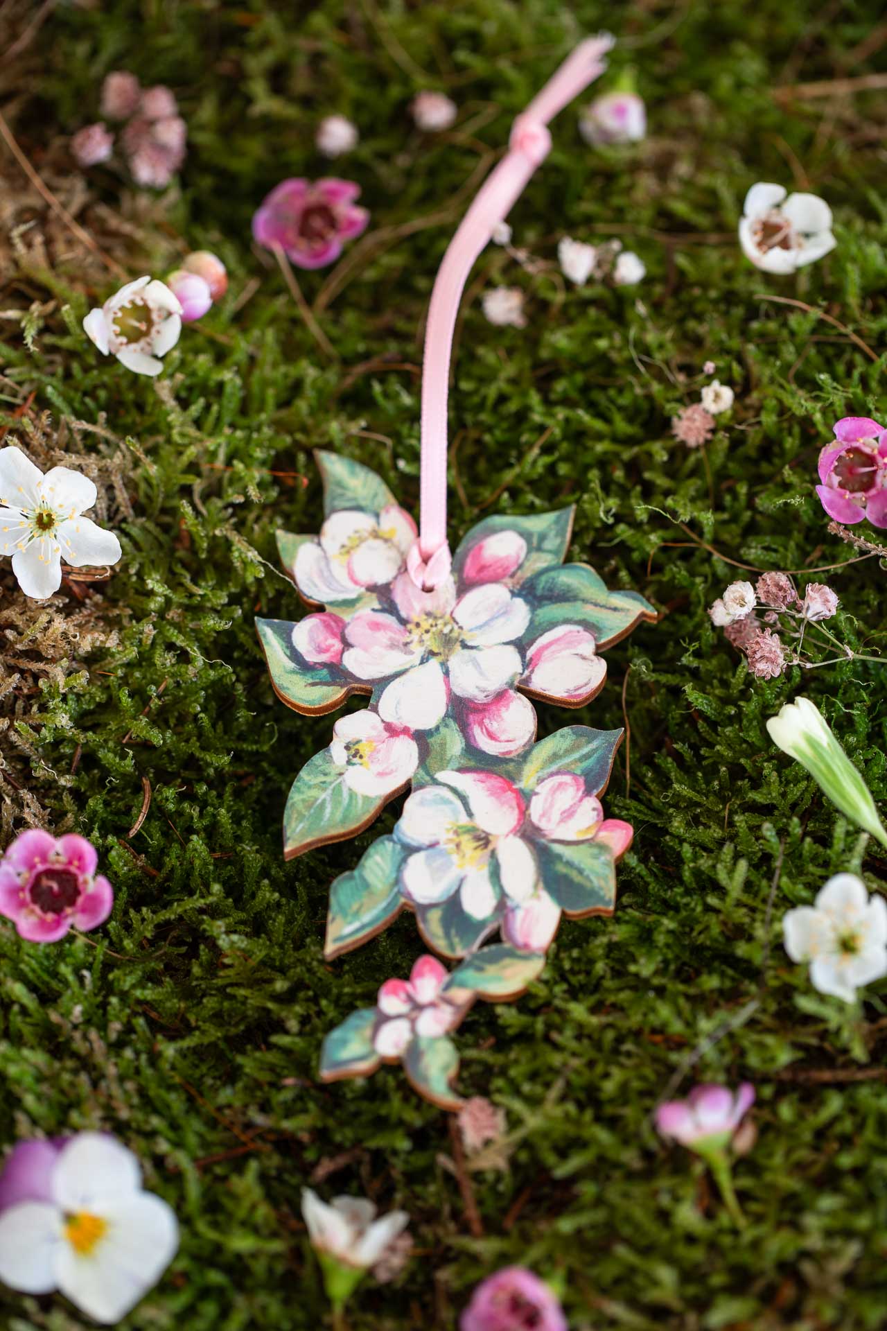 Blossom ~ Wooden Hanging Decoration