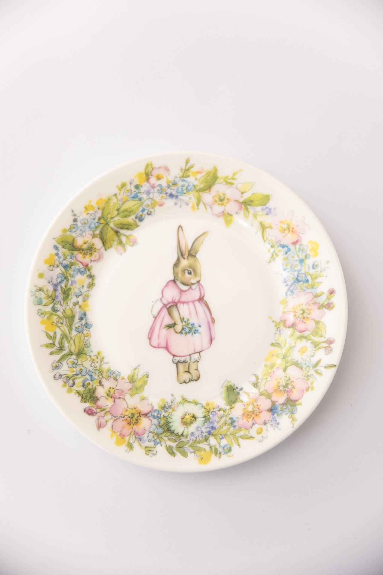 Forget Me Not Bunny ~ 6.5" Fine Bone China Side Plate