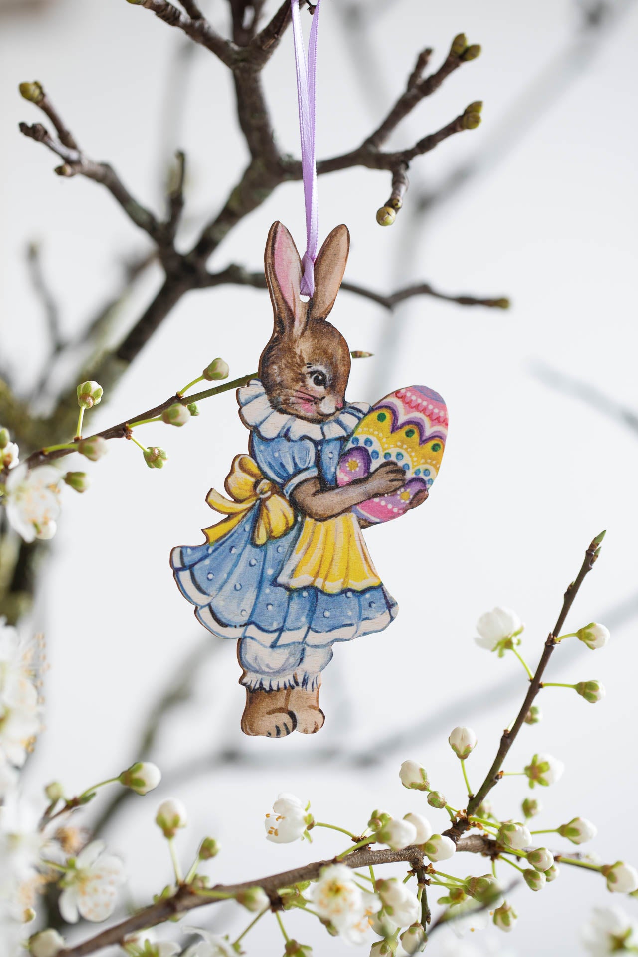 The Easter Bunny ~ Fortnum and Mason Collaboration ~ Hanging Wooden Decoration