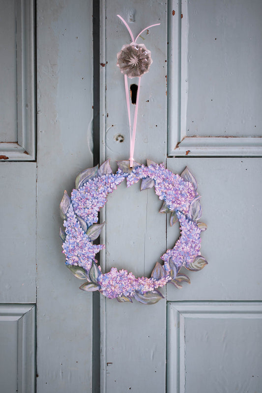 Lilac Garland ~ Hanging Wooden Floral Garland