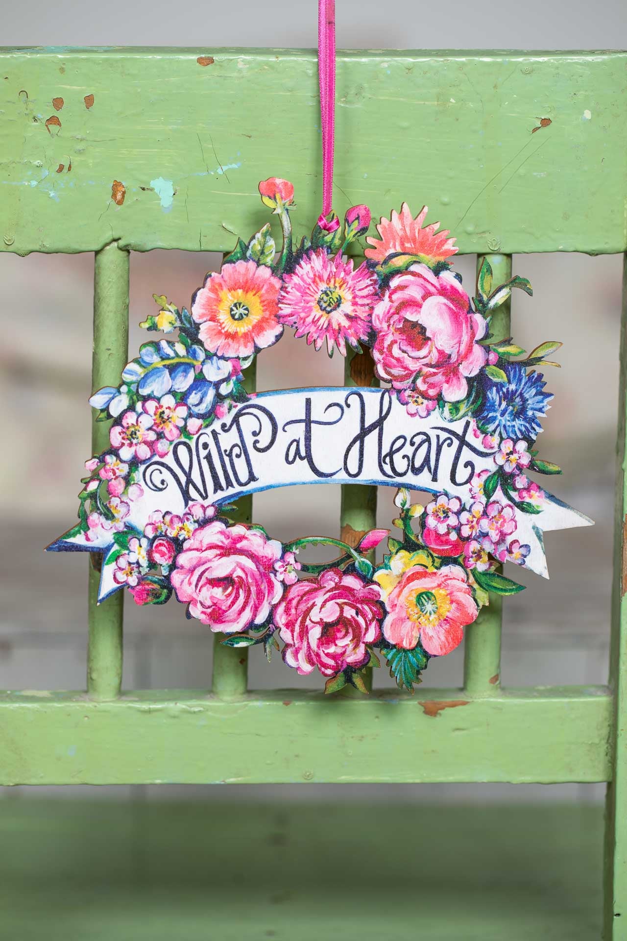 Wild At Heart ~ Wooden Hanging Garland