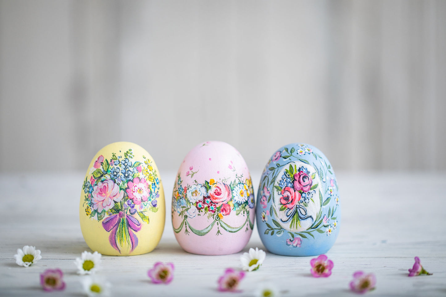 Marie ~ Amy Swann X Fortnum & Mason Painted Wooden Egg