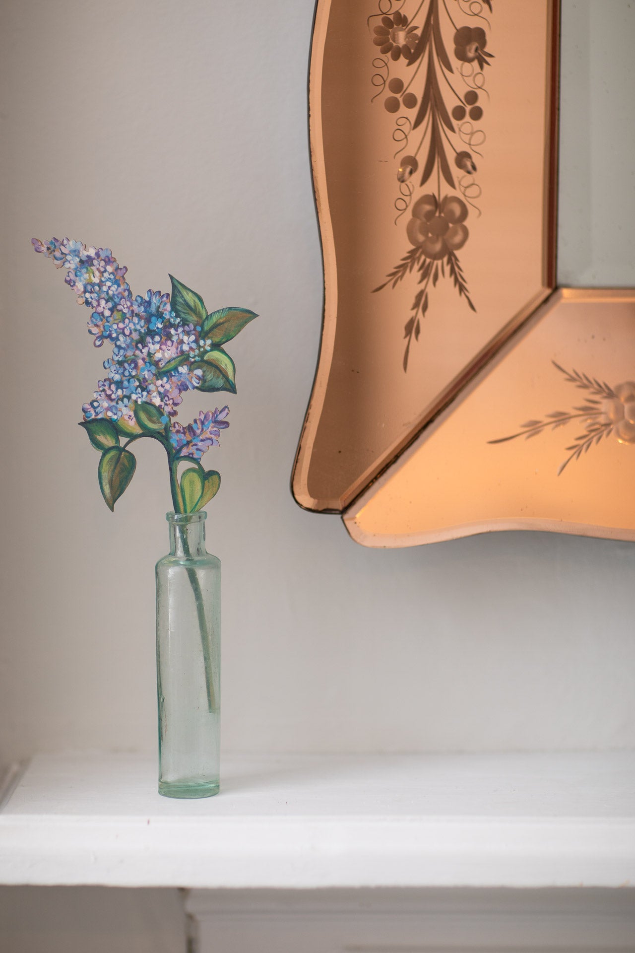 Lilac - Single Wooden Flower