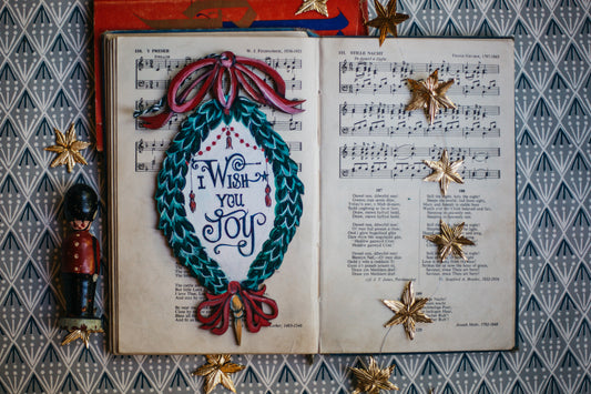 I Wish You Joy ~ Hanging Wooden Decoration