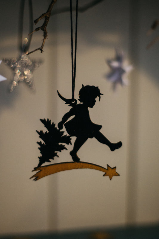 The Believe Angel ~ Hanging Wooden Decoration