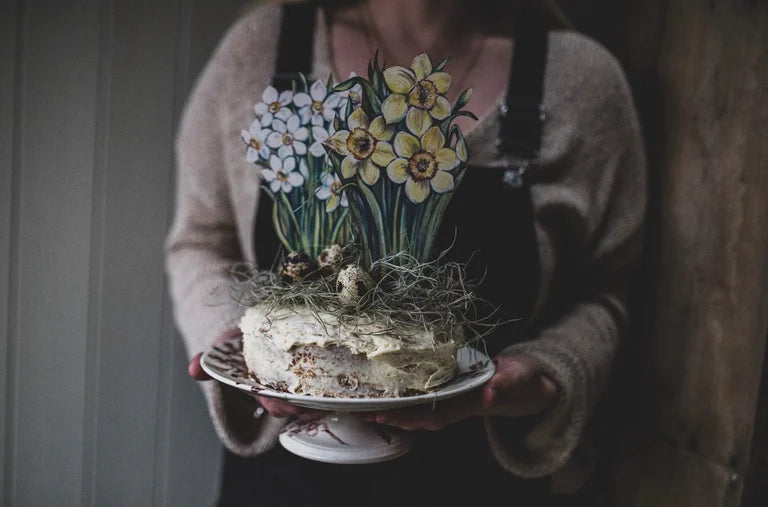 White Daffodil Cake Topper ~ Amy Swann X Ivy Joan Collaboration