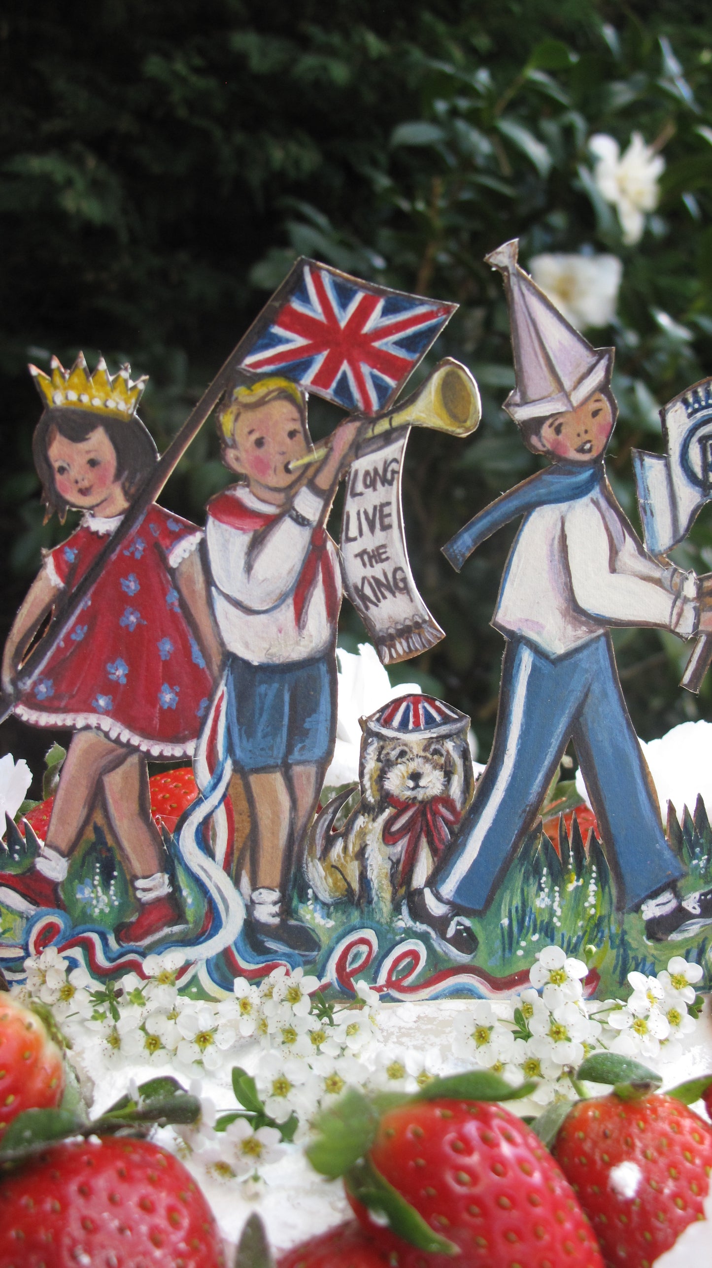 Land Of Hope and Glory - VE DAY - Wooden Cake topper