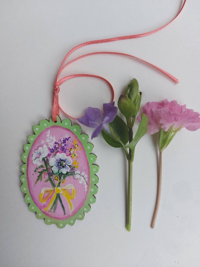 Beau ~ Hanging Wooden Decoration