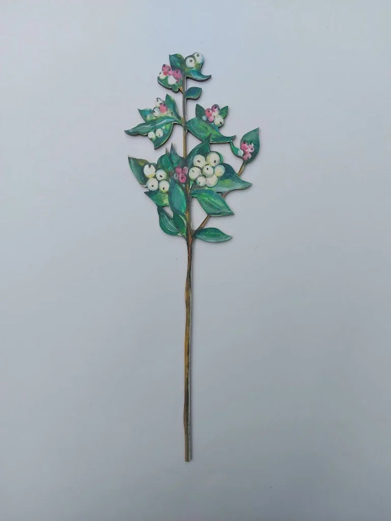 Snowberry Single Wooden Stem