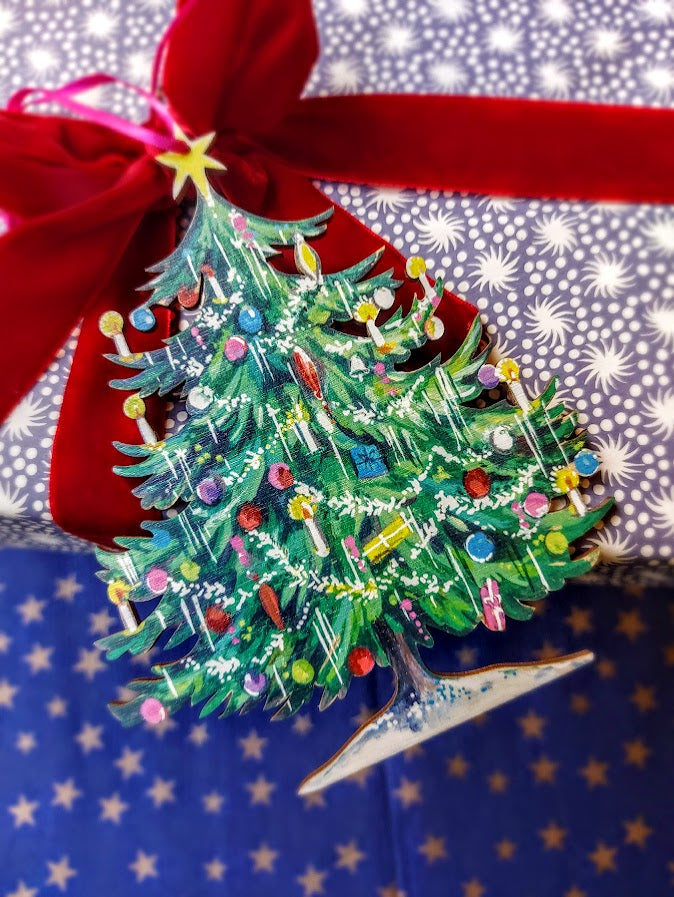 The Little Christmas Tree  ~ Hanging Wooden Decoration
