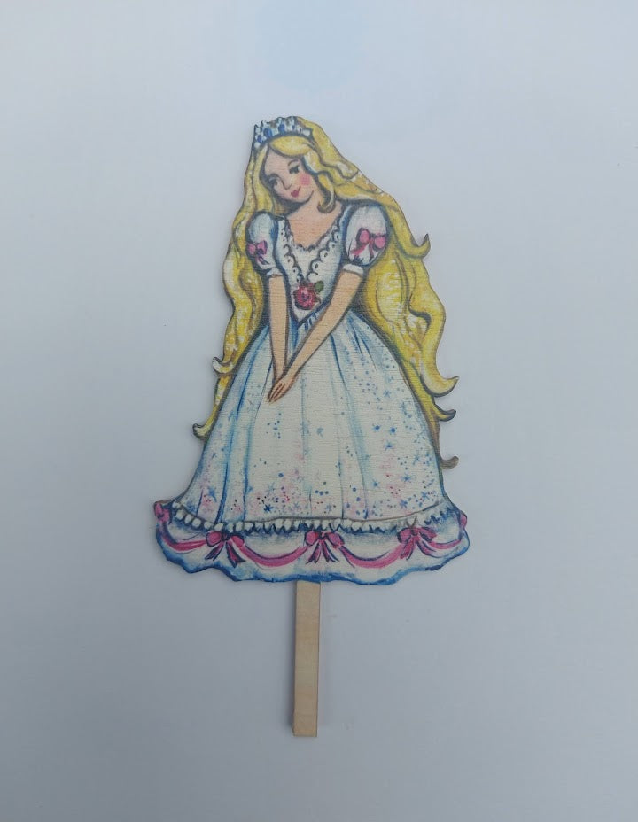 Princess - Wooden Cake Topper