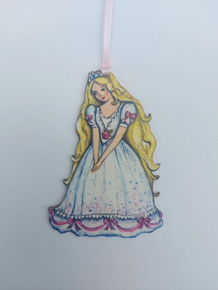 Princess Hanging Princess - Wooden Hanging Decoartion – Amy Swann