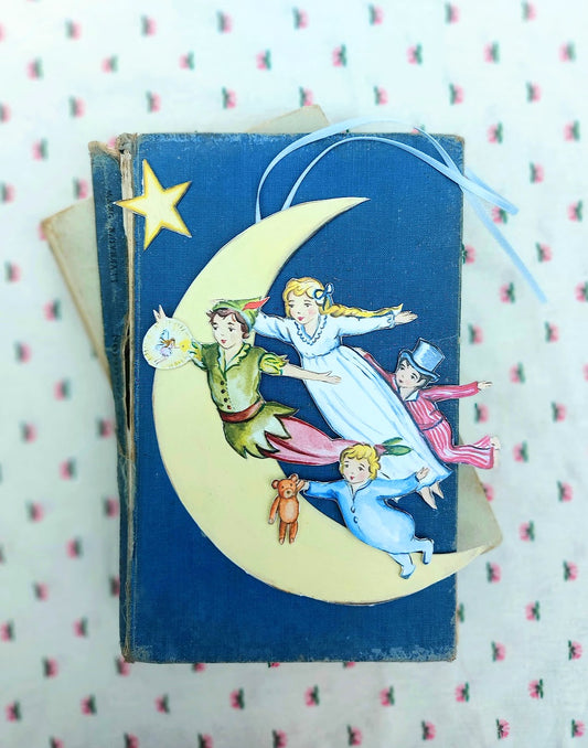Off to Neverland ~Peter Pan Hanging Wooden Decoration