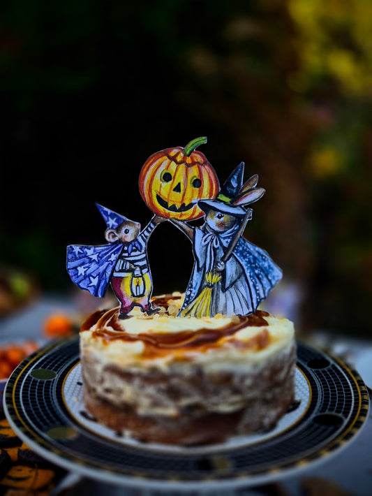 Lets Get Spooky~ Wooden Cake Topper