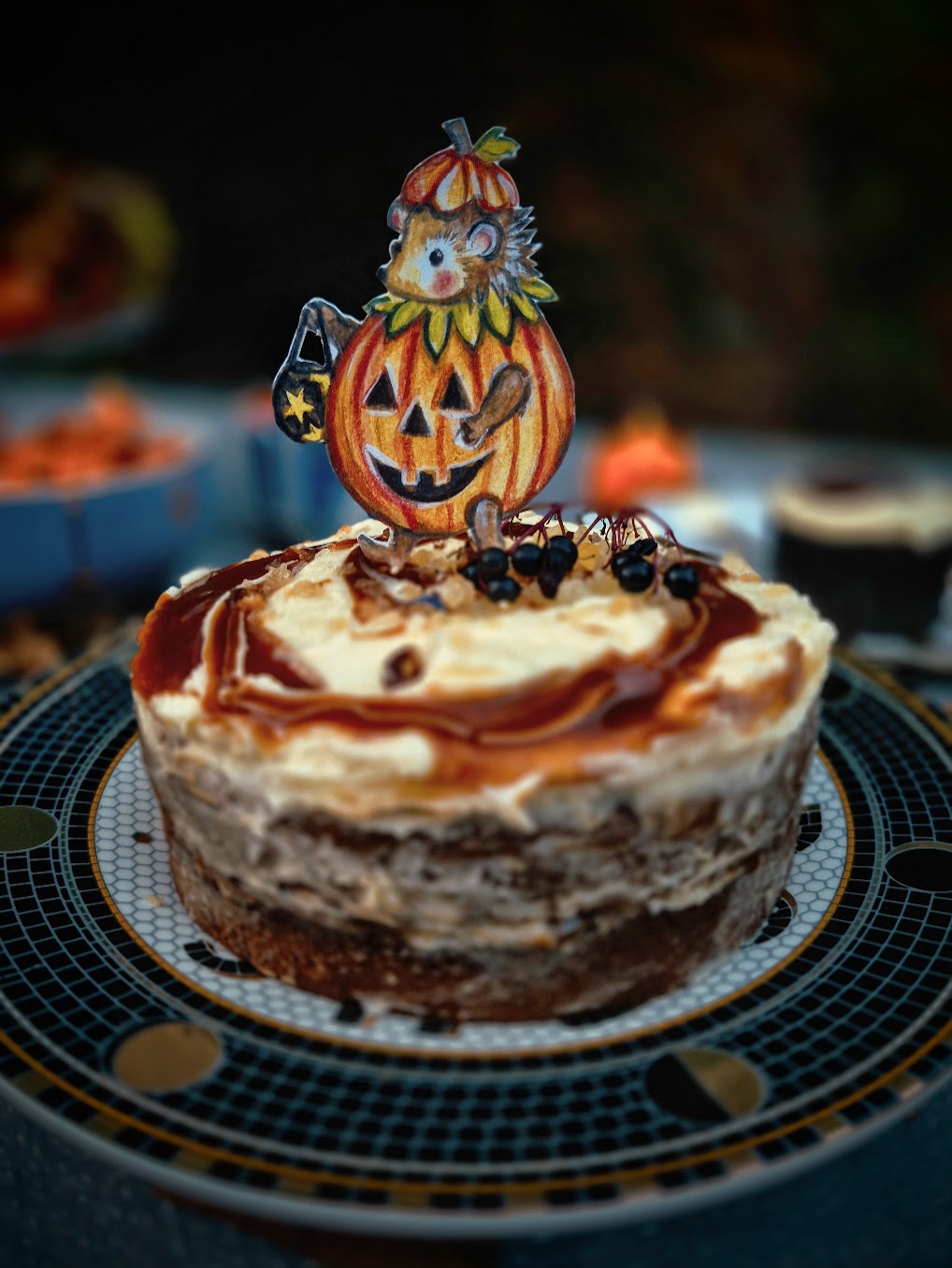 Set Of Spooky Woodland Friends ~ Wooden Cake Toppers