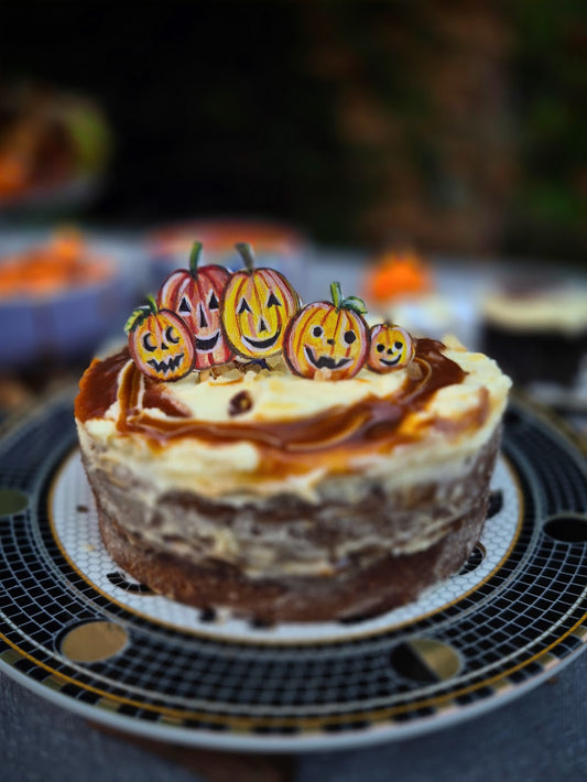 Pumpkin Patch ~ Wooden Cake Topper
