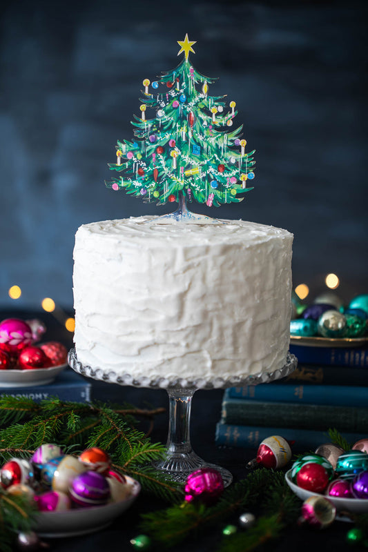 The Little Christmas Tree ~ Wooden Cake Topper