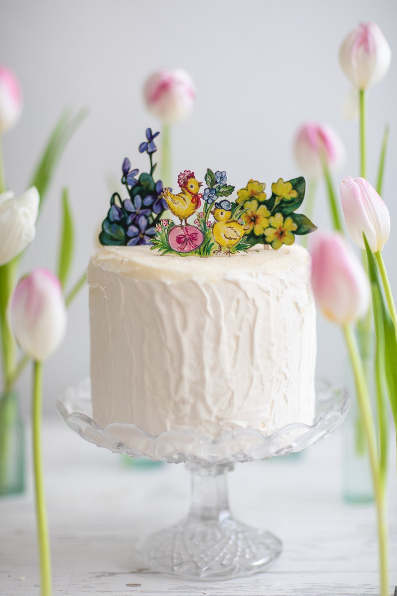 Spring Cake Toppers Chicks and Egg ~ Wooden Cake Topper – Amy Swann
