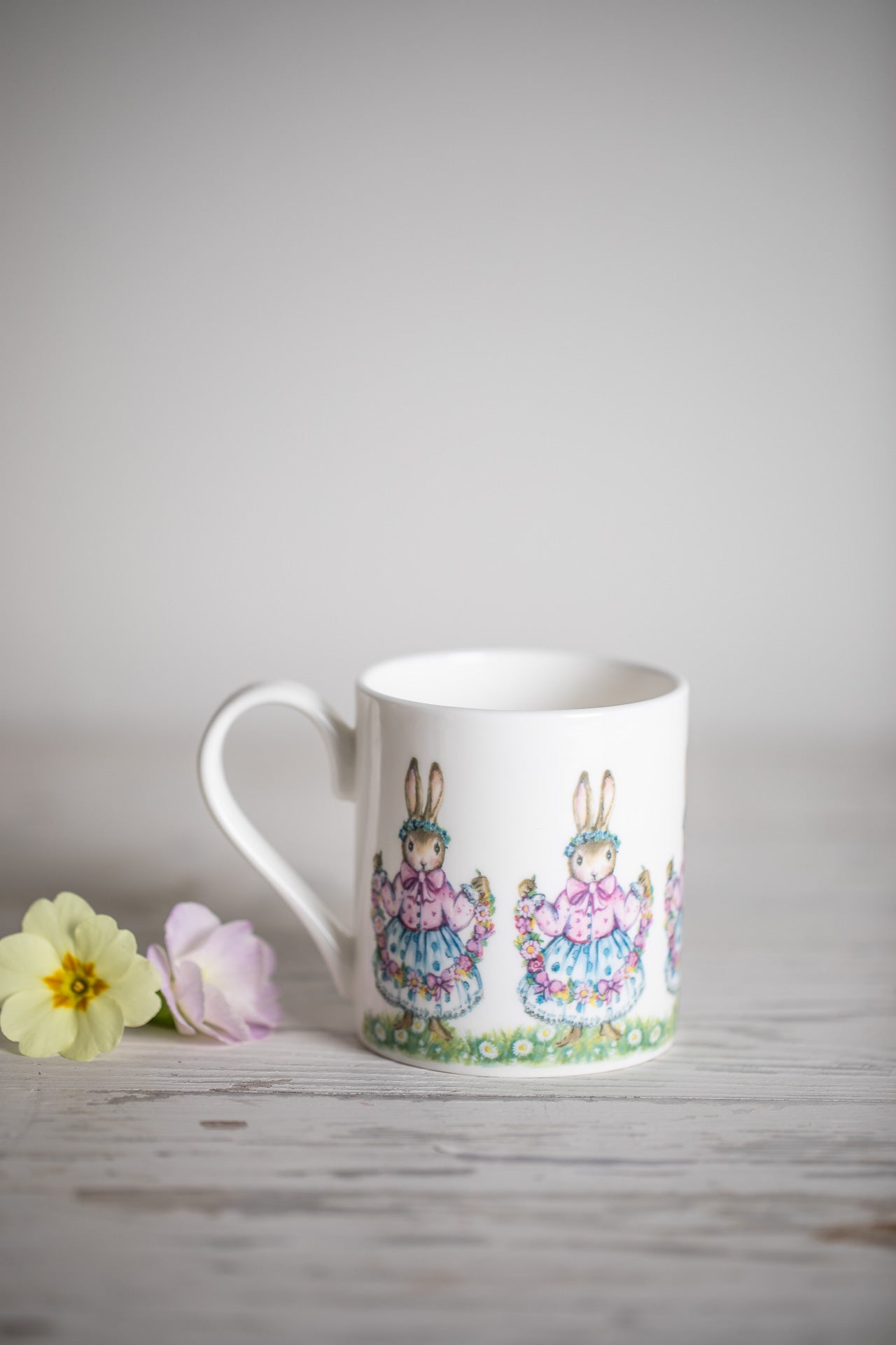 Dancing Bunnies ~ Fine Bone China Mug