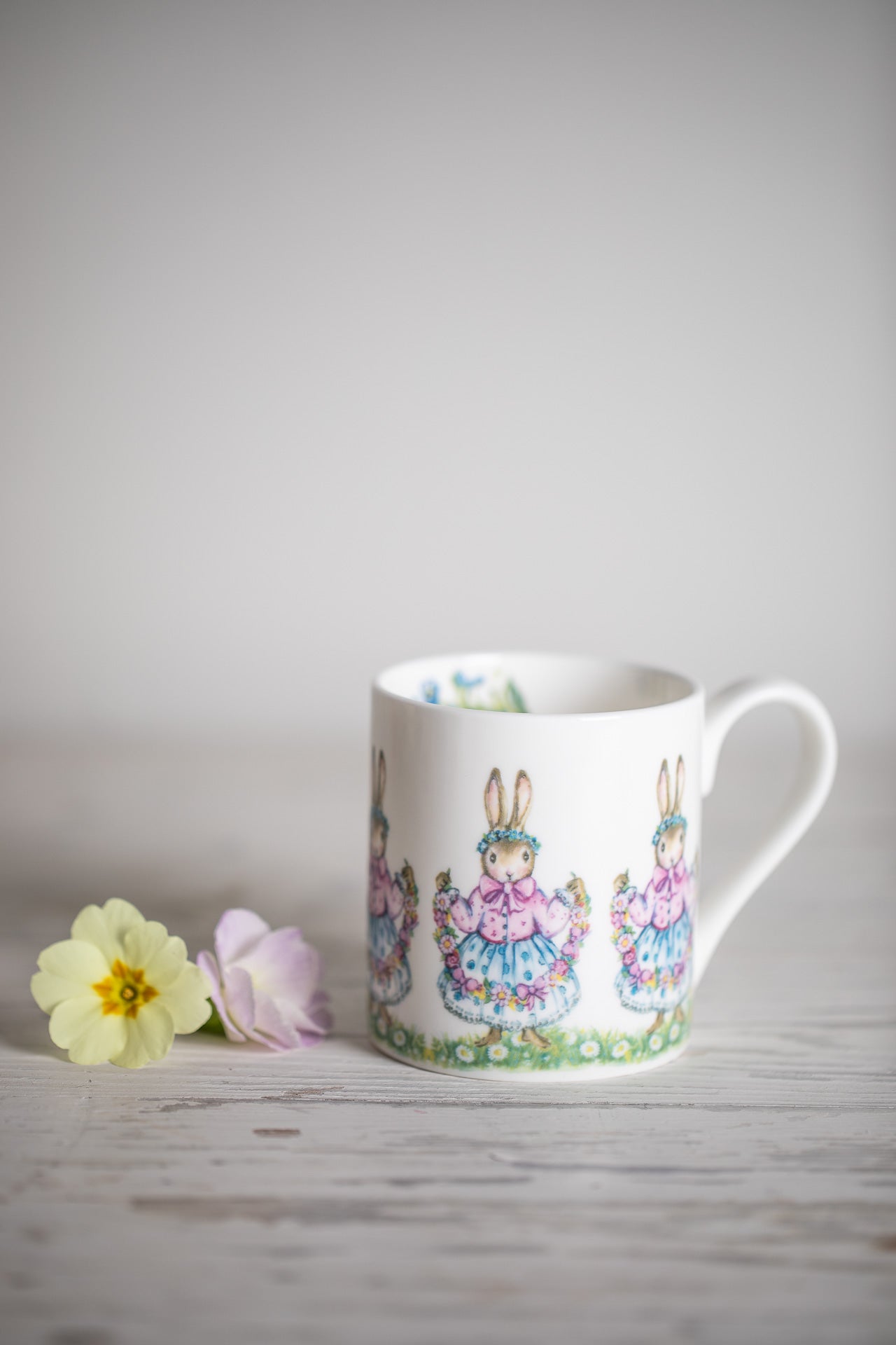 Dancing Bunnies ~ Fine Bone China Mug