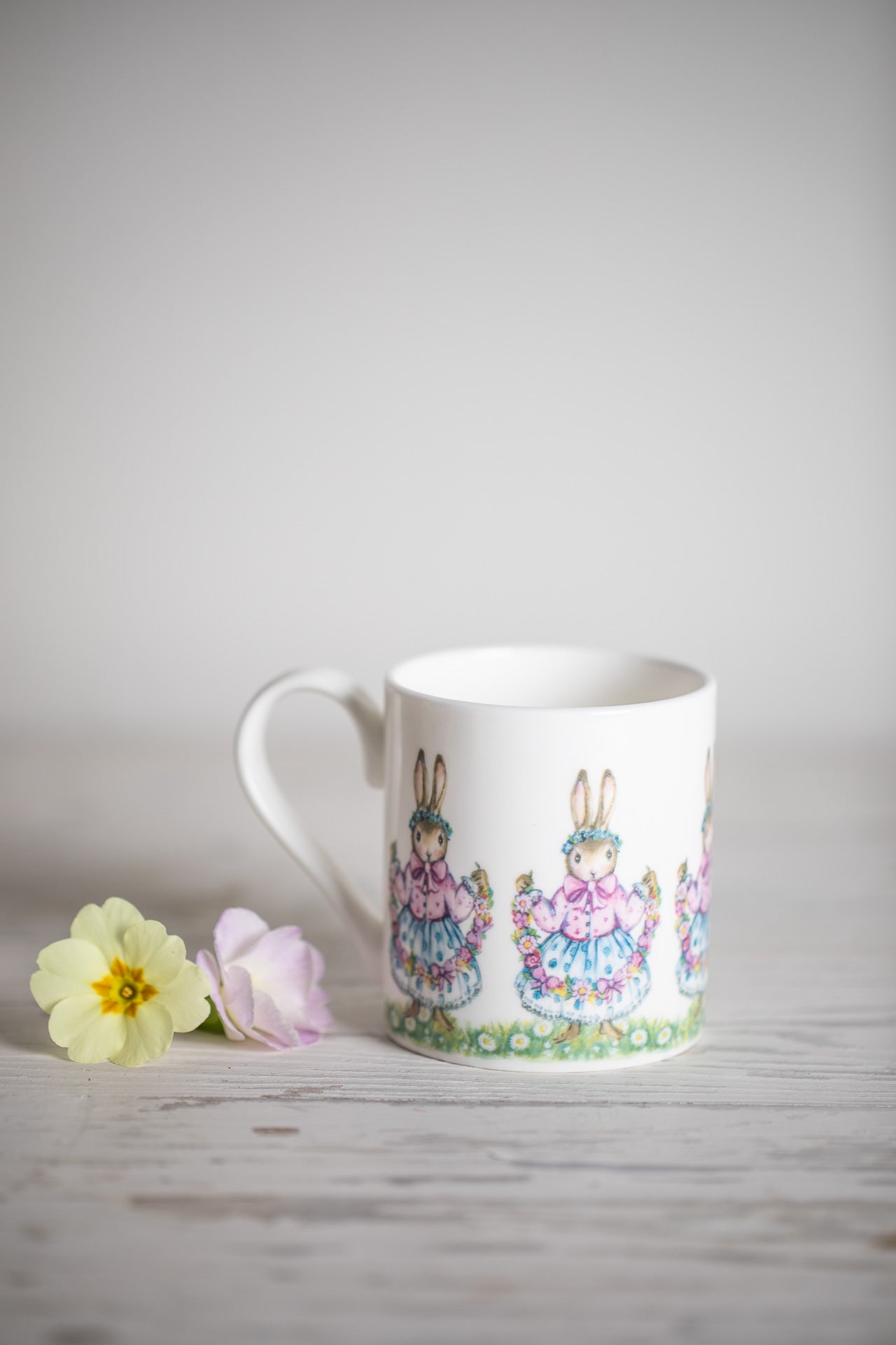 Dancing Bunnies ~ Fine Bone China Mug