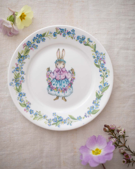 Spring Bunny ~ 6.5" Fine Bone China Side Plate