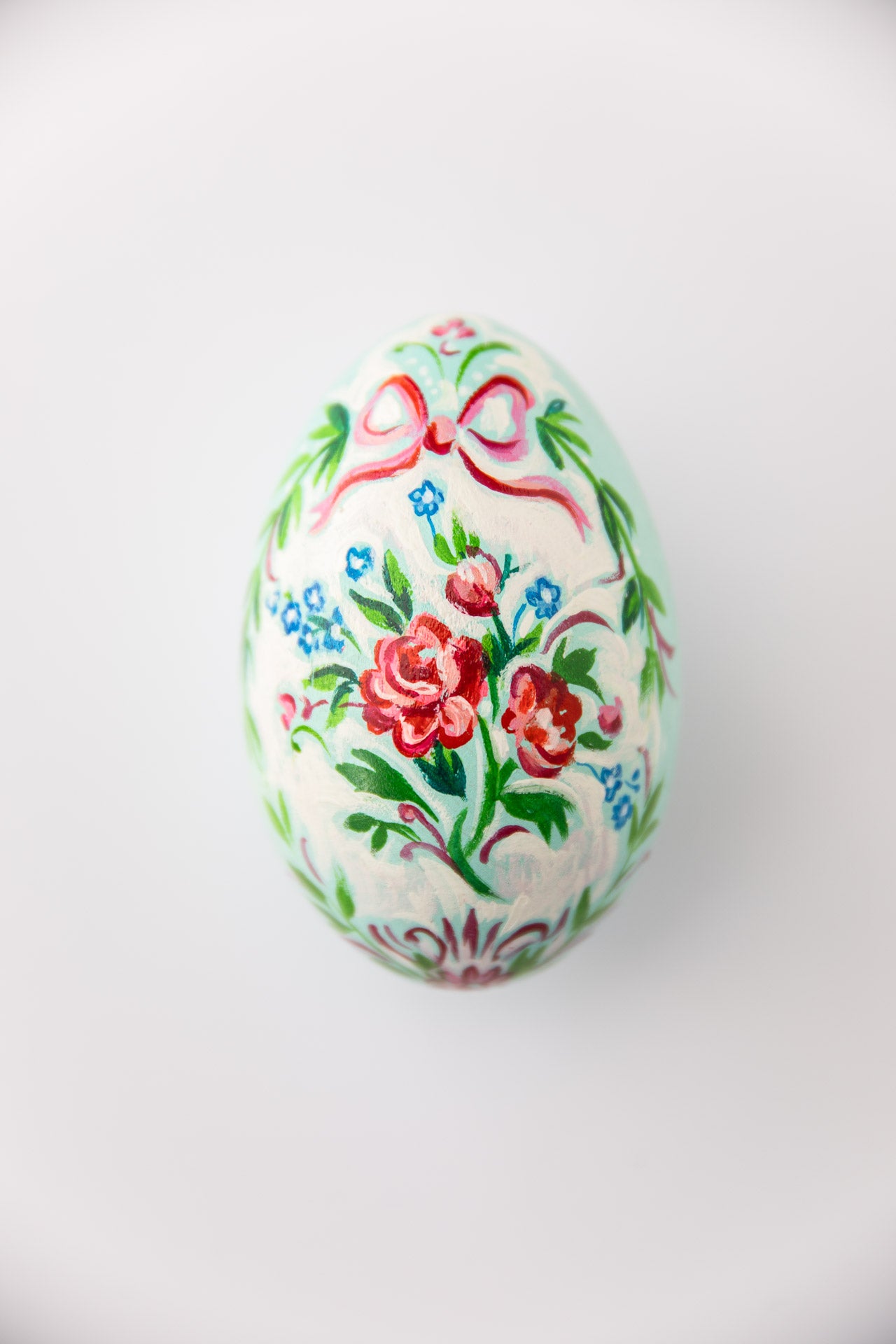 Aria ~ Hand Painted Wooden Egg