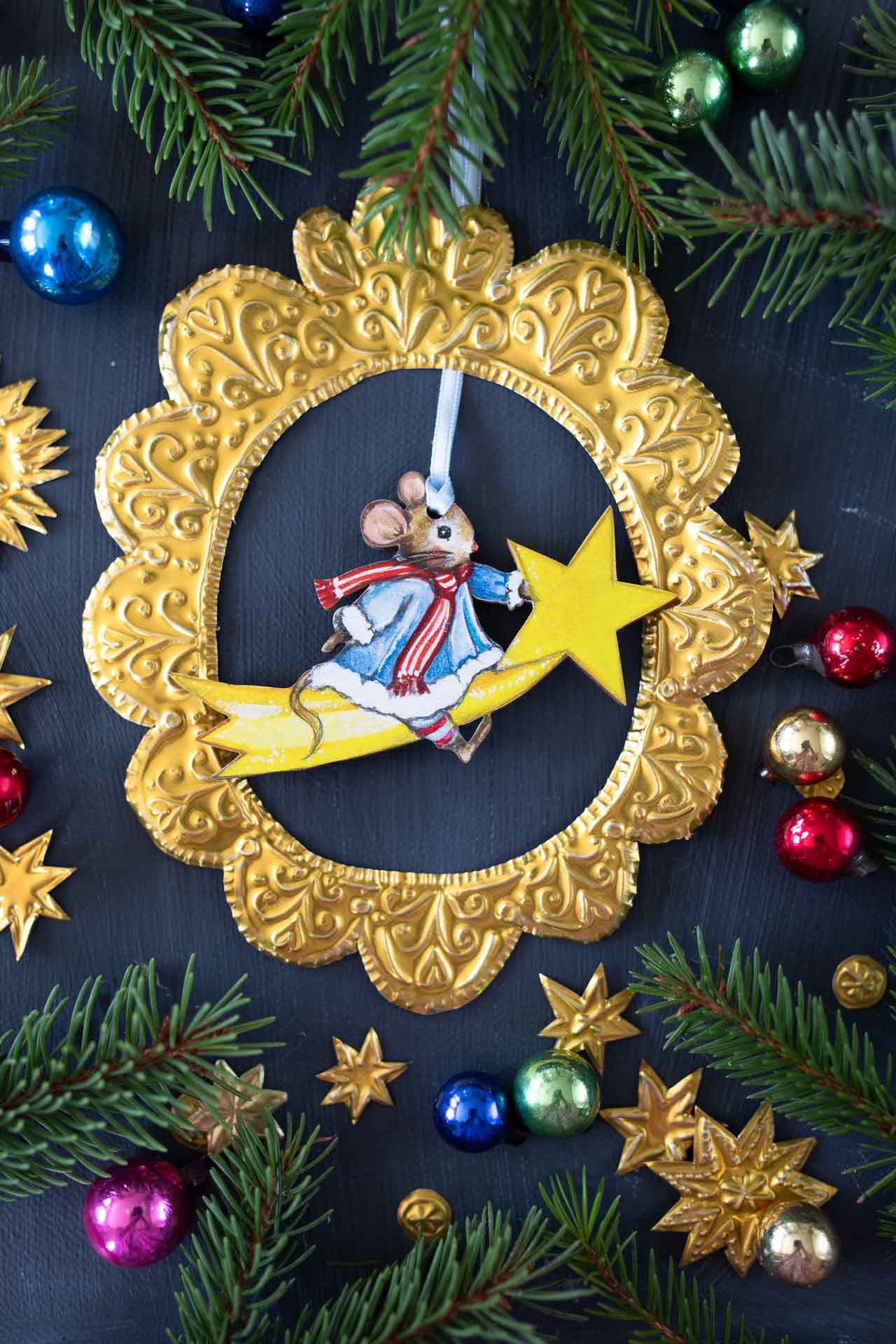 Shoot for the Stars ~ Hanging Wooden Decoration