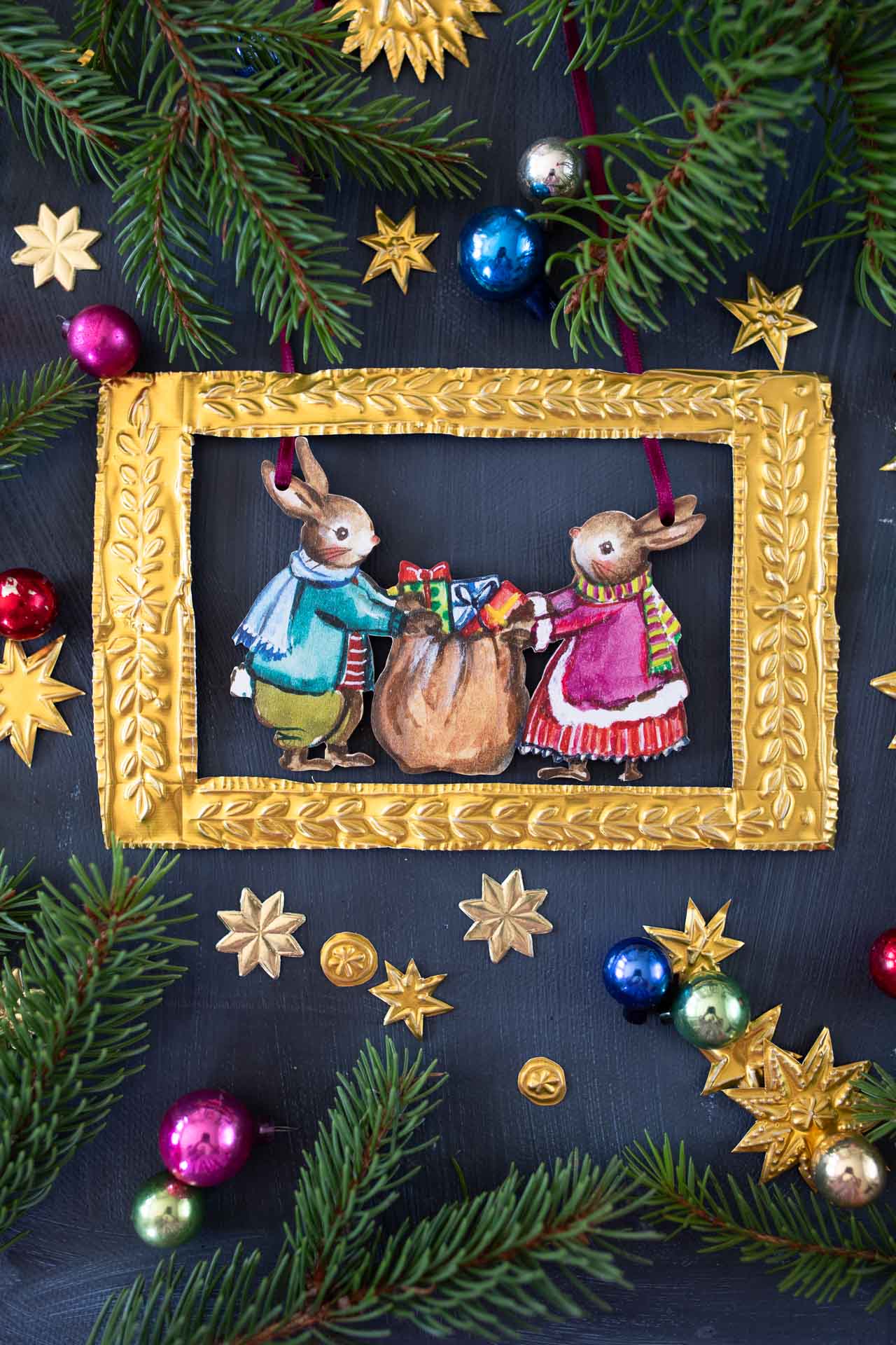 Gifts Given With Love ~ Hanging Wooden Decoration