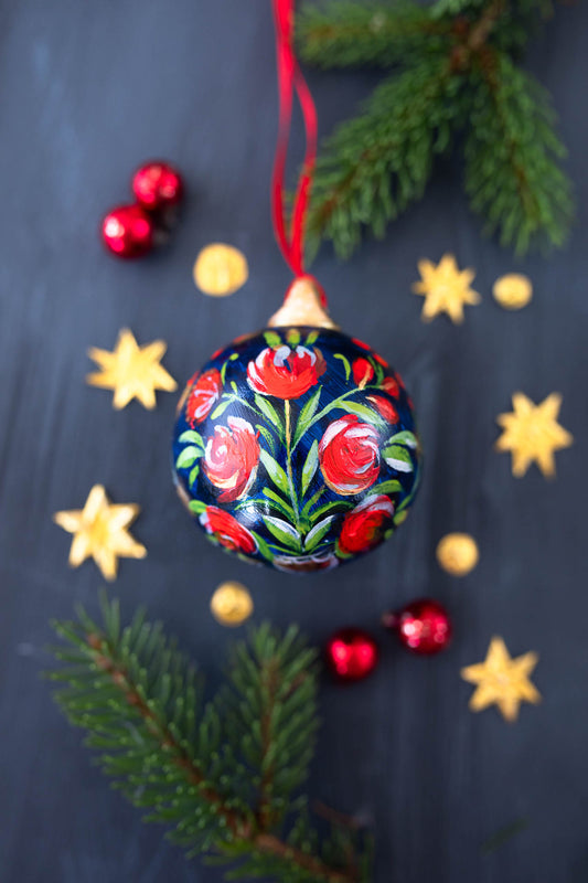 Delilah ~ Hand Painted Ceramic Bauble