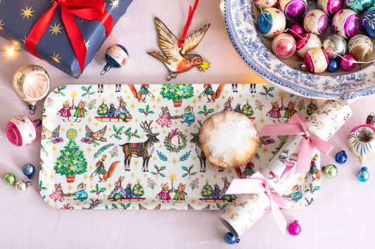 Christmas Tales ~ Treat Tray ~ Cream