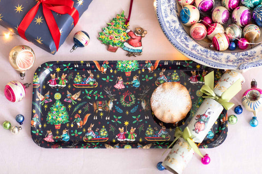 Christmas Tales ~ Treat tray ~ Midnight Blue