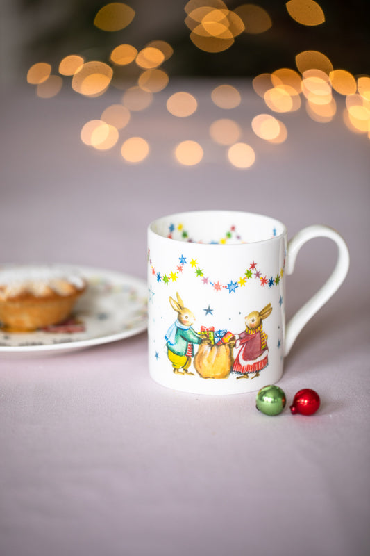 Gifts Given With Love ~ Christmas Bone China Mug