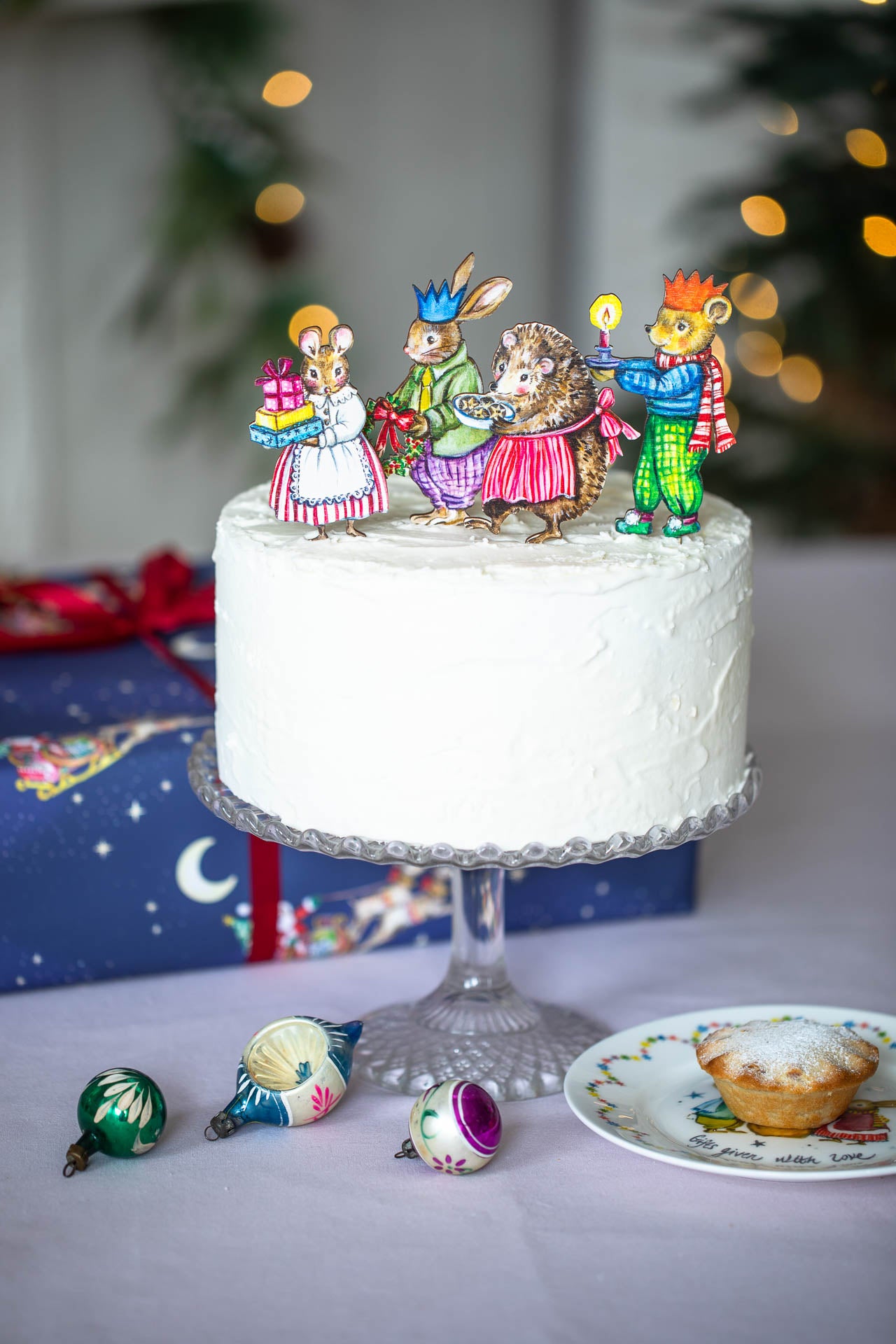 Goodnight Teddy ~ Wooden Cake Topper