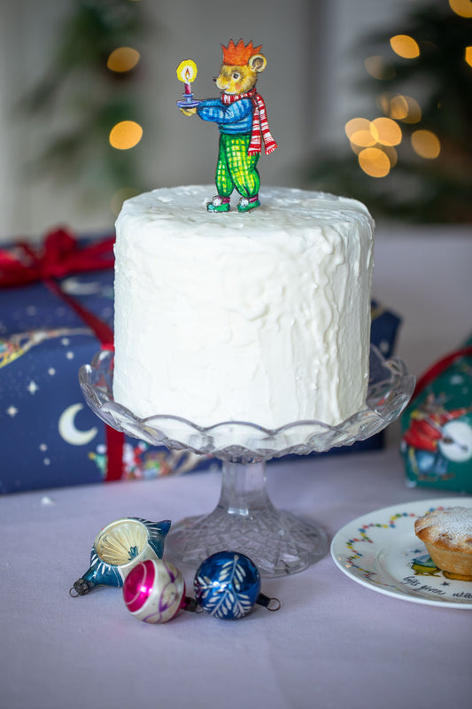 Goodnight Teddy ~ Wooden Cake Topper