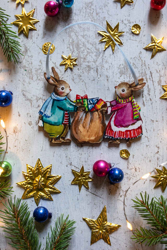 Gifts Given With Love ~ Hanging Wooden Decoration