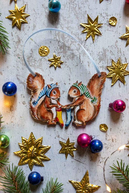 One More Sleep ~ Hanging Wooden Decoartion