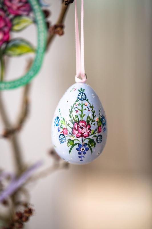 Greta ~ Hand Painted Ceramic Egg