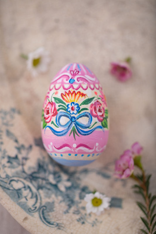 Frida ~ Hand Painted Ceramic Egg